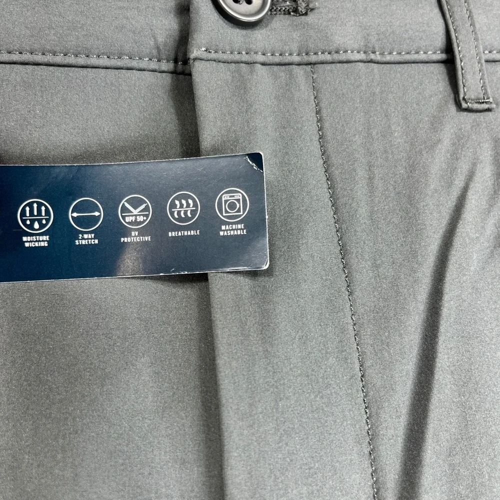 New J.Crew Tech Pant Mens 35x32 Gray Slim Fit Flex Performance Chino AA712